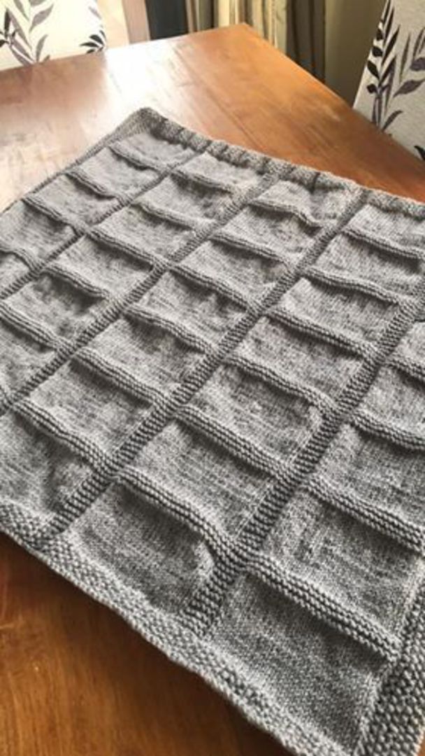 Knit a Wool Baby Blanket Kit -  pattern and 100% wool image 2